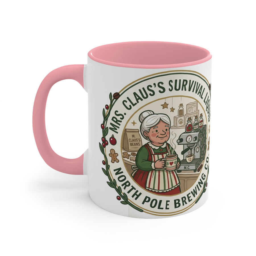 Mrs. Claus North Pole Brewing Co. Mug | Vintage Christmas Design