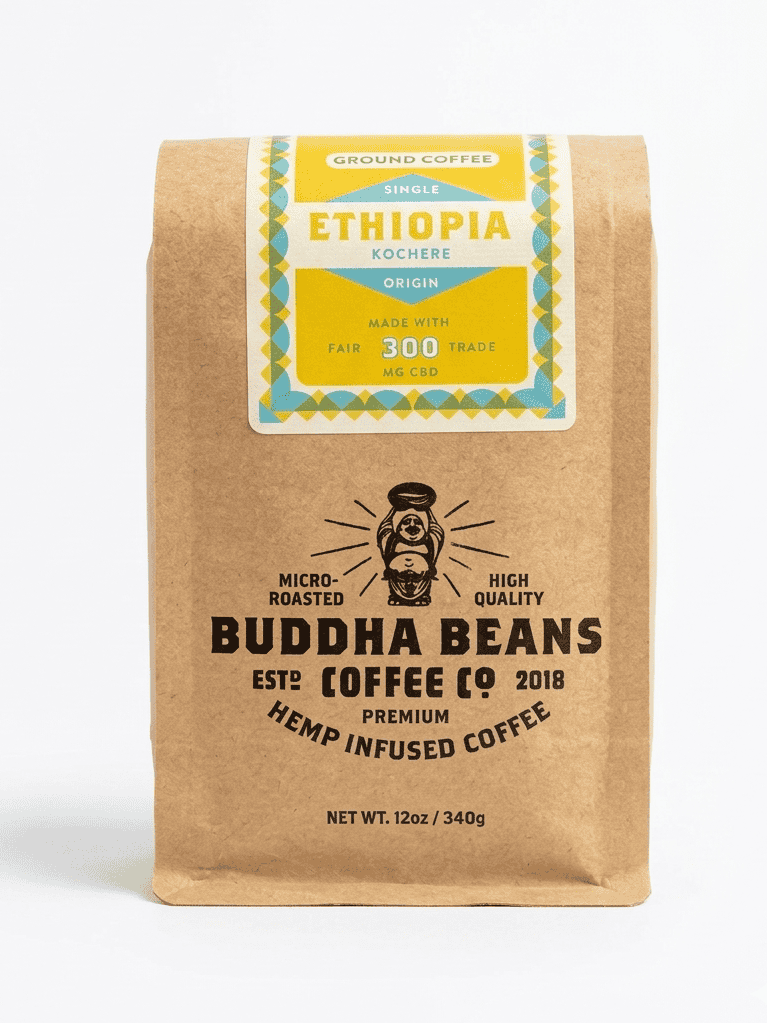 Ethiopia CBD Coffee - Single Origin Kochere - Buddha Beans CBD Coffee
