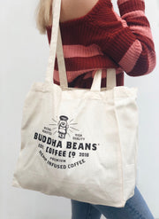 Buddha Beans® Reusable Canvas Tote Bag - Buddha Beans Coffee Co.