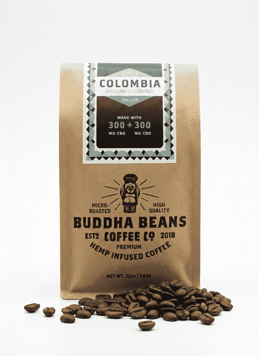 Black Label Colombia CBG Coffee with 300mg CBG and 300mg CBD