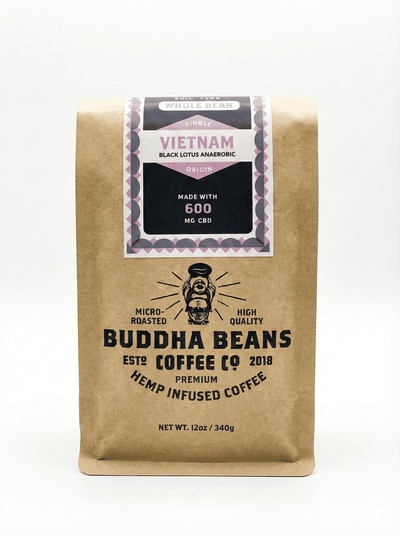 Vietnam Anaerobic Natural CBD Coffee Black Lotus 600mg broad spectrum limited edition - Buddha Beans