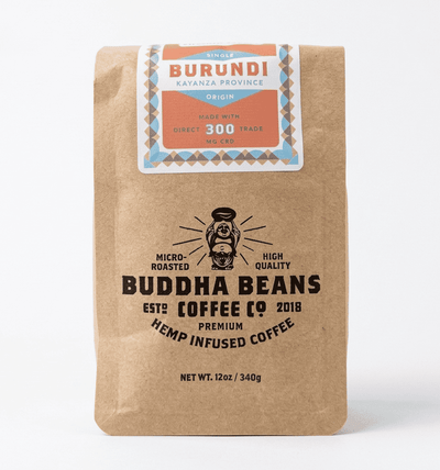 Burundi CBD Artisan Roast Coffee - Natural Processed - Buddha Beans CBD Coffee
