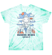 Tie Dye Buddha Beans Coffee Co. T-shirt