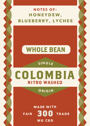 Nitro Washed Colombia CBD Coffee Beans - Very Limited Release