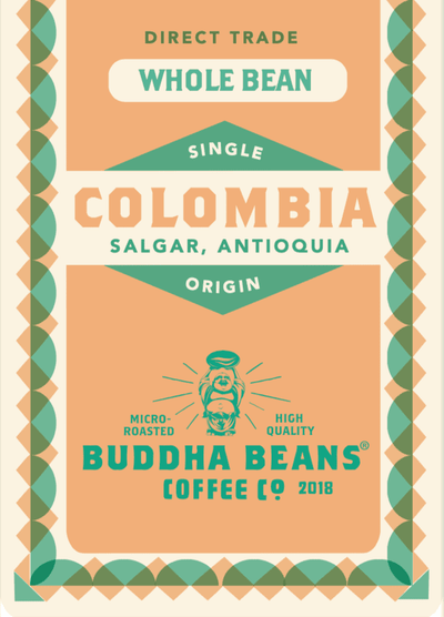 12oz Colombian Coffee Beans - Antigua - Buddha Beans CBD Coffee
