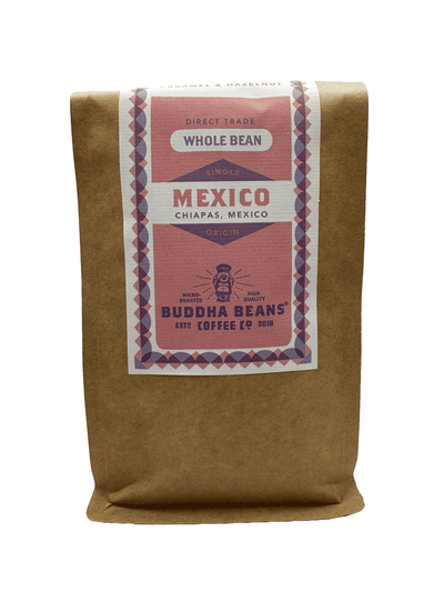 12oz Organic Mexico Coffee - Buddha Beans CBD Coffee